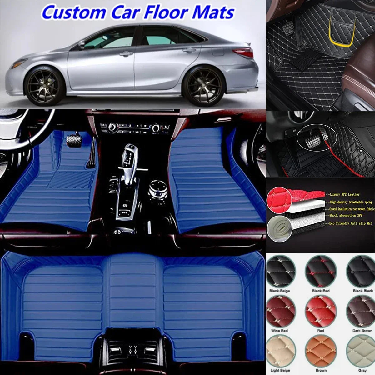 Pour Lynk & Co Z10 Z20 900 tapis de sol de voiture personnalisés tapis Auto en cuir PU imperméable pied Coche accessoire revêtement de sol