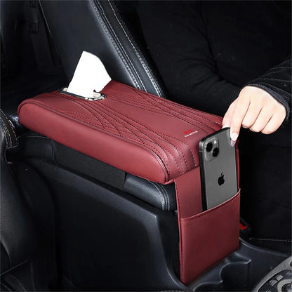 Housse de coussin de Protection pour accoudoir de voiture, 1 pièce, en cuir, pour Kia K1 K2 K3 K4 K5 K6 K7 K9 Stonic Stinger Venga Carens