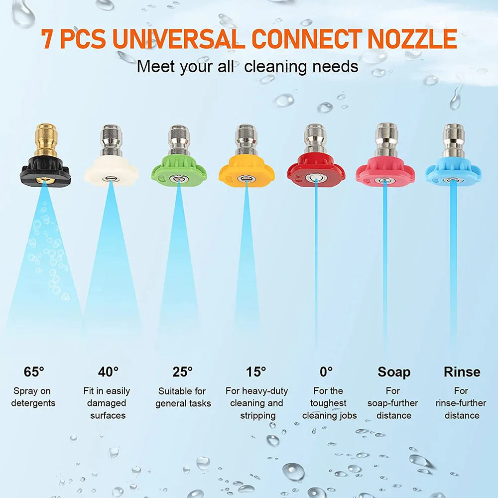 Nettoyeur de surface sous châssis de 24 pouces pour nettoyeur haute pression, balai à eau pour lavage de châssis de voiture, connecteur rapide 1/4 pouce, compatible Karcher Sun Joe