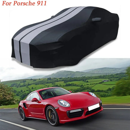 Juste de voiture d'intérieur commandée Ultraguard, compatible avec Porsche 911, 718, 968, 992, 928, Cayman, Boxster, Carrera, gris foncé, noir, rayé