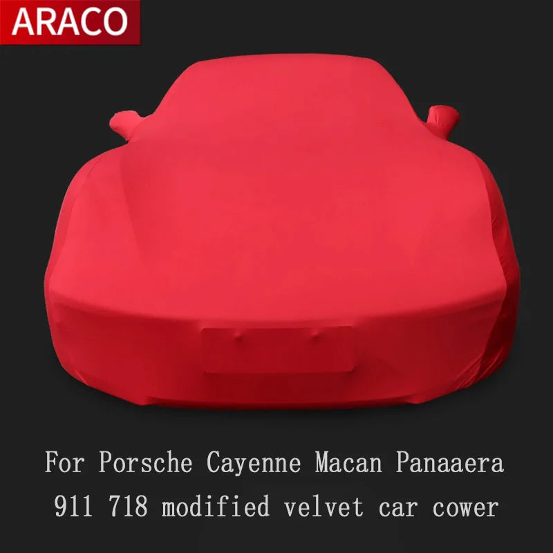 Pour Porsche Cayenne Macan Panamera 911 718 crique de voiture en velours modifié