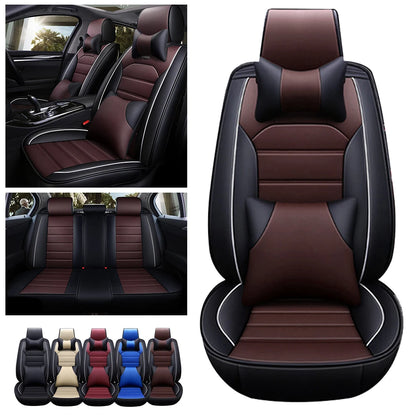 Housses de siège de voiture complètes, ensemble avant, banquette arrière séparée, pour voiture universelle, tissu, SUV, berline, fourgon, housses intérieures automobiles