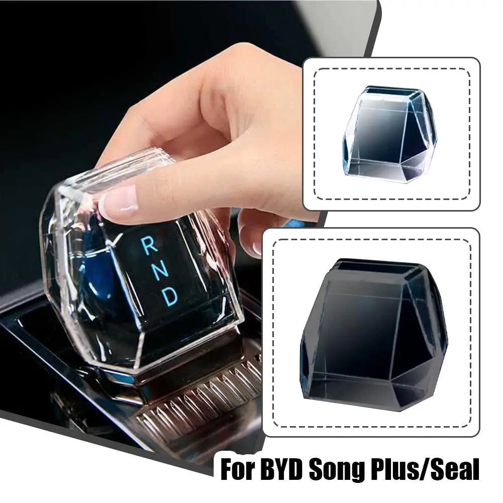 Étui de protection pour équipement de commande centrale, levier en cristal, accessoires de style intérieur pour BYD Song Plus/Seal U DM-i/EV 2023 – 2025