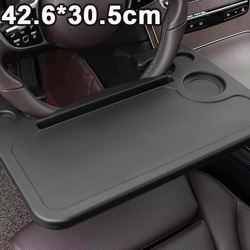 Support de bureau pour ordinateur portable de voiture, manger du travail, volant de voiture, support de Table à manger, boisson, plateau de nourriture et de café, multifonction