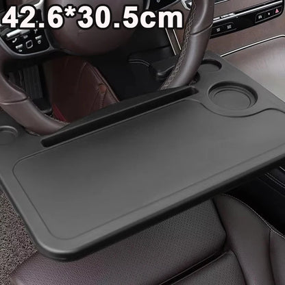 Support de bureau pour ordinateur portable de voiture, manger du travail, volant de voiture, support de Table à manger, boisson, plateau de nourriture et de café, multifonction