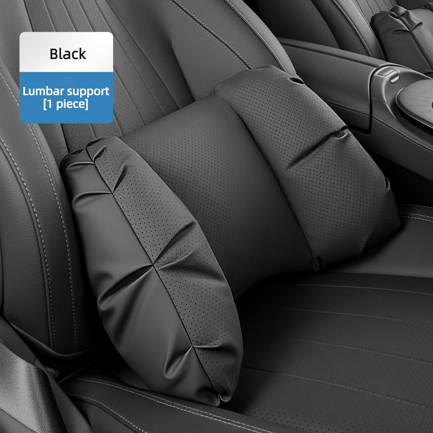 Coussin de tête de siège auto universel de haute qualité, oreiller de nuque en cuir perforé respirant, support lombaire pour voiture