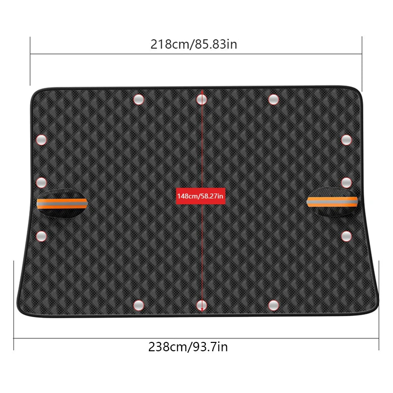 LEIBOO – couverture de pare-brise de voiture, bouclier de neige imperméable, auvent d'extérieur d'hiver, demi-couvercle de protection, pare-soleil de fenêtre avant
