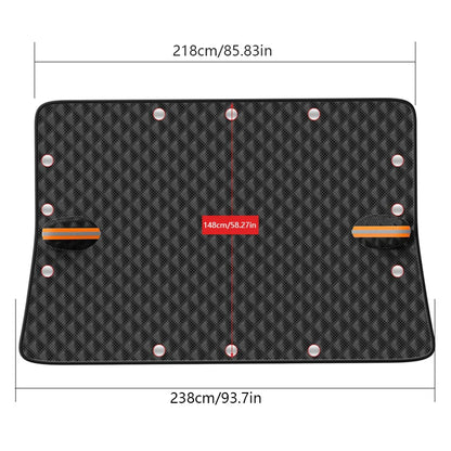 LEIBOO – couverture de pare-brise de voiture, bouclier de neige imperméable, auvent d'extérieur d'hiver, demi-couvercle de protection, pare-soleil de fenêtre avant