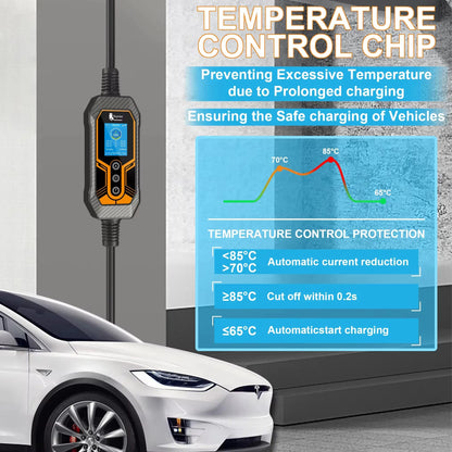 Fey123-Chargeur EV Portable Vope2, 11kW, 16A, 3 Phases, Wi-Fi, Version Bluetooth, Câble de Chargement EVSE, 5m, Prise CEE pour Voiture Électrique