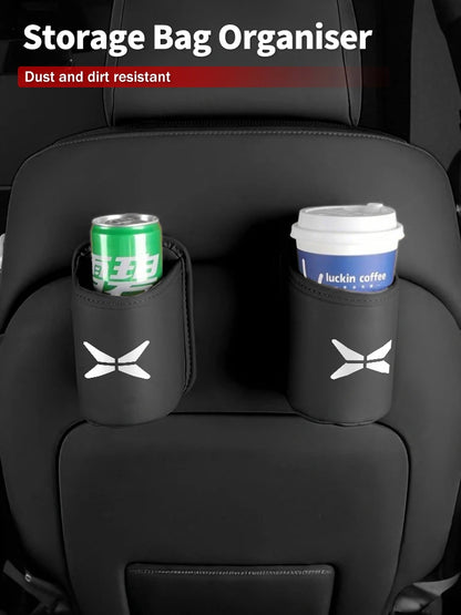 Boîte porte-gobelet de porte de voiture, boîte de rangement de tasse d'eau pour siège arrière de voiture, pour Xpeng P7 G3 G3i G9 P5 X2 N5 F30 H93 Beta 2019 2020 2021