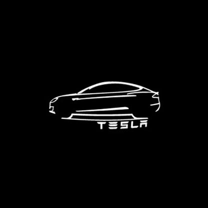 2/4PSC Tesla lumière de bienvenue pour modèle Y 3 S X porte de voiture projecteur LED lumières de boue lumière de bienvenue Ultra-lumineuse