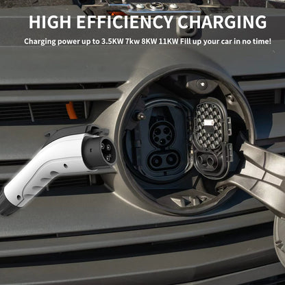 WUFEN Type1 EV chargeur prise 16A 3.5KW/32A 7KW/40A 8.8KW/50A 11KW 1P SAE J1772 connecteur chargeur de voiture électrique Station de charge