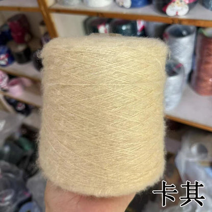 1 régiment de 500 grammes de laine Mohair ultra douce près du corps sans collant, foulards tricotés à la main, fil de pull