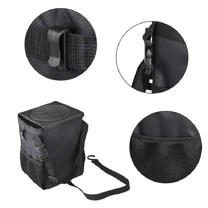 Poubelle étanche pour voiture, organisateur d'accessoires de voiture, benne à ordures pour voitures, poches de rangement portables à fermeture