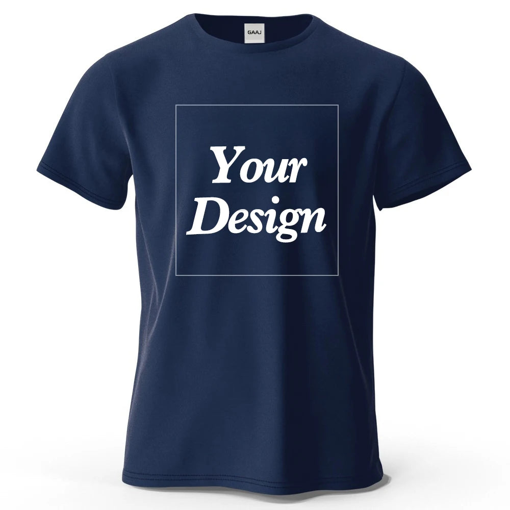 T-shirt personnalisé t-shirt personnalisé t-shirt personnalisé bricolage imprimer votre photo marque Logo texte hommes femmes 100% coton cadeau Premium