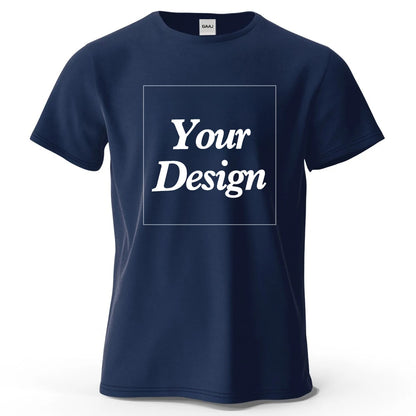 T-shirt personnalisé t-shirt personnalisé t-shirt personnalisé bricolage imprimer votre photo marque Logo texte hommes femmes 100% coton cadeau Premium