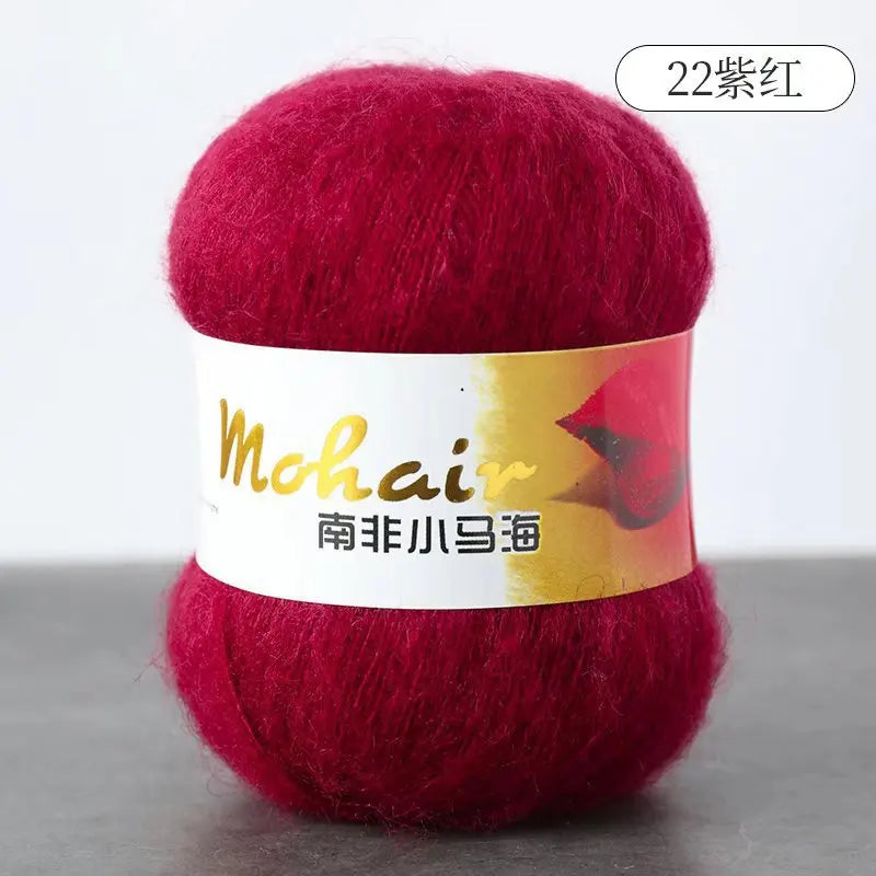 Fil de laine Mohair d'alpaga en peluche pour fil à tricoter, écharpe de pull 40 grammes/boule, fils épais de Lanas doux et chaud gonflés