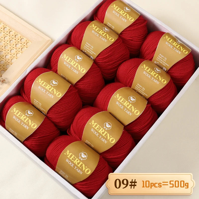 500 g de fil de laine d'alpaga mi-fin 212 de haute qualité, adapté au tricot de pulls, d'écharpes et de chapeaux, 10 écheveaux/paquet