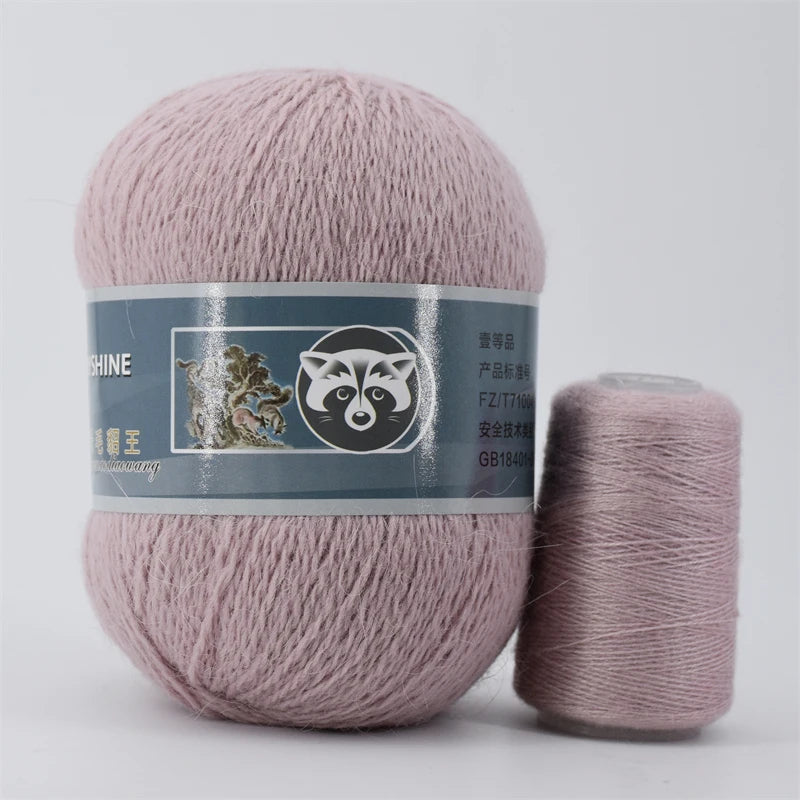 Fil de fourrure de vison pour fils pour tricoter et Crochet, fil de t-shirt en dentelle à 2 plis pour tricoter à la main, couture, 1 écheveau 340 M 50 + 20g