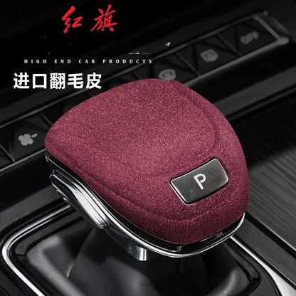 Couvercle de changement de vitesse en daim pour Hongqi H5 2023 – 2024, Modification intérieure de luxe