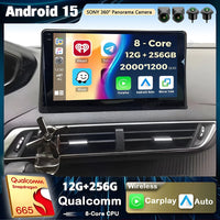 Autoradio Android 15 Carplay pour Peugeot 5008 4008 3008 2017 2018 2019 2020 lecteur vidéo multimédia Navigation GPS stéréo DVD BT