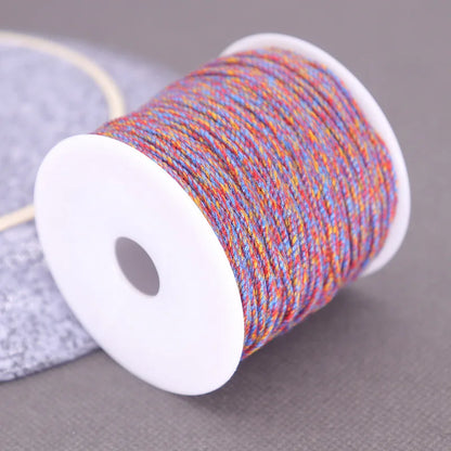Corde de coton pour macramé, ficelle, ficelle, fil, artisanat, couture, tentures murales faites à la main, bohème, fête de mariage, décoration d'intérieur, 1.2mm, 37m