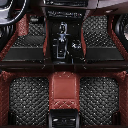 Tapis de sol de voiture personnalisés adaptés à la BMW X5 5 sièges véhicule électrique 2017-2019 tapis de pied en cuir automatique tapis