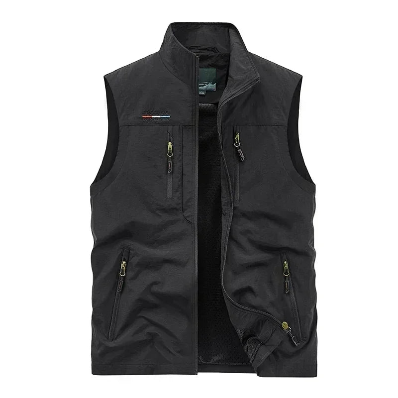 Veste sans manches pour hommes, gilet d'été pour Cargo, escalade, chasse, photographe en plein air, pêche, Camping, vêtements de travail, 2024