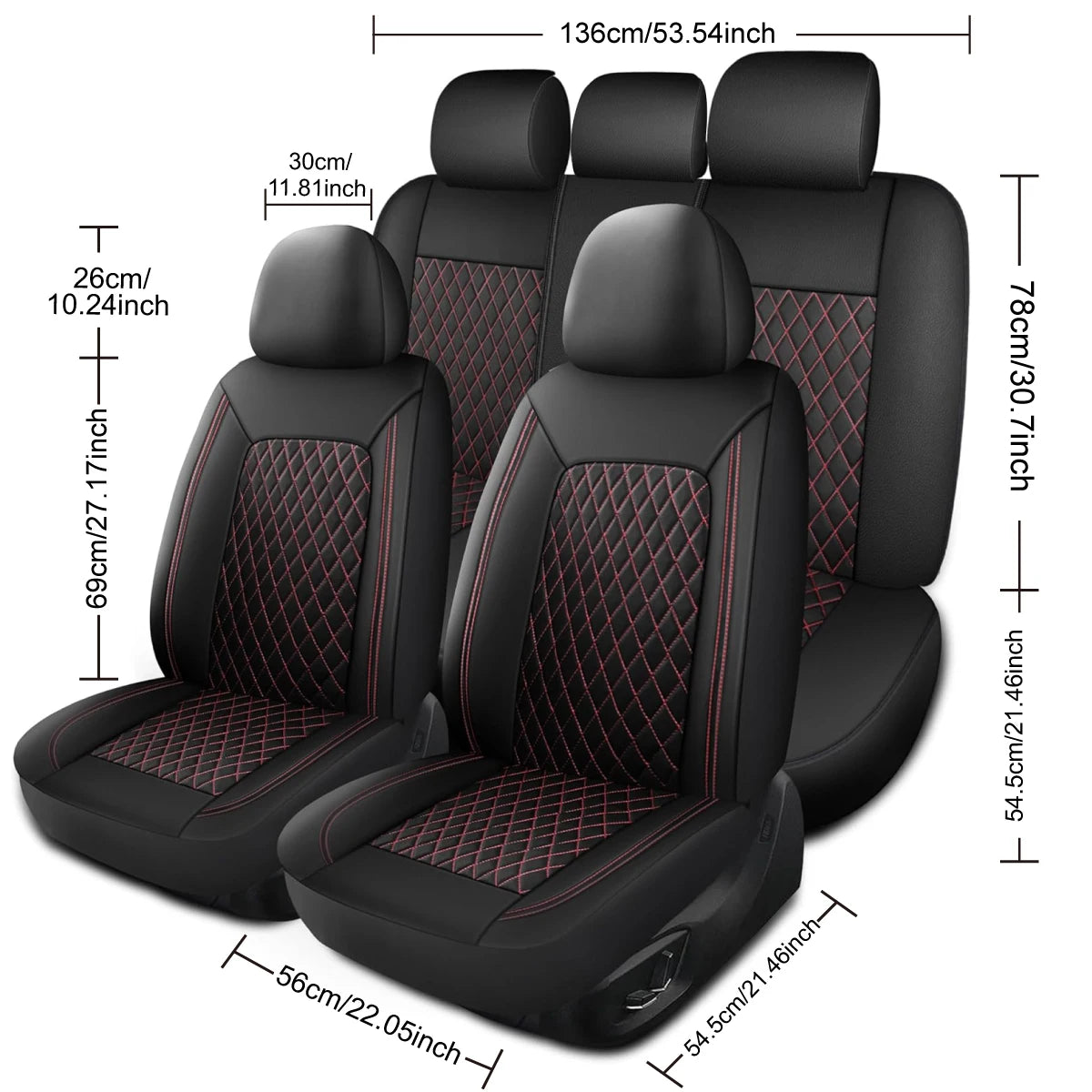 Housses de siège de voiture ensemble complet banc arrière fendu avant pour voiture tissu universel SUV berline Van couvertures intérieures automobiles 0910