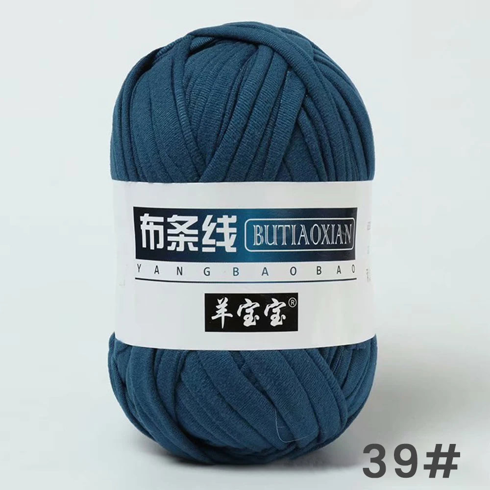 Fil épais de 100g, tissu coloré Super doux, bande de fil pour tricoter à la main, sac tissé, panier de tapis, matériel tricoté à la main, bricolage