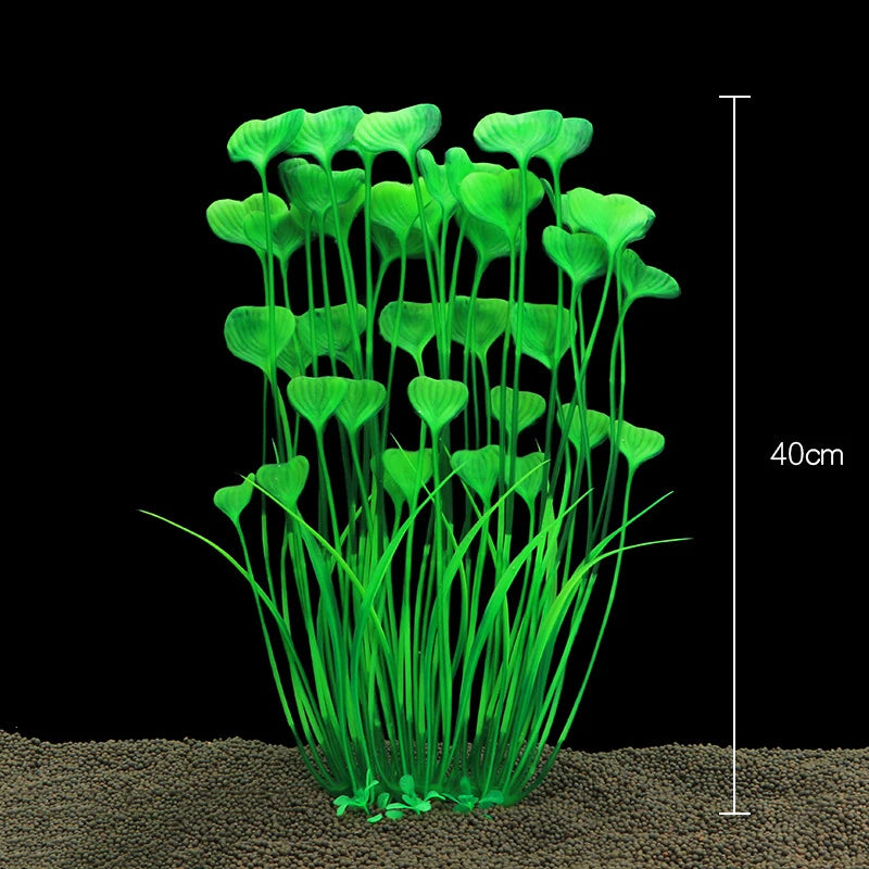 Plantes artificielles décoratives pour aquarium, herbe aquatique en plastique pour décorations d'aquarium, accessoires pour aquarium, plantas acuario
