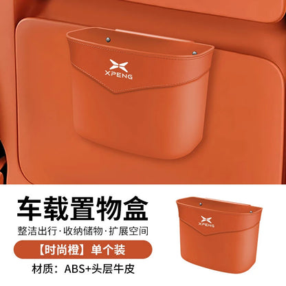 Boîte de rangement ABS pour voiture Xpeng G9 G6 G3 P7 P5 X9, poubelle de voiture, boîte de rangement multifonctionnelle, moulage intégré