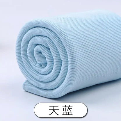Tissu fileté élastique en coton, manches de sweat-shirt, col, ourlet, bord inférieur, tissu tricoté à revers élastique pour vêtements
