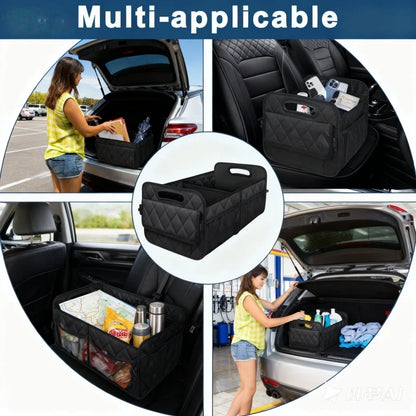 Organisateur de coffre de voiture pour SUV, organisateurs et rangement de voiture avec 6 poches, organisateur de coffre en Polyester imperméable pour accessoires de voiture