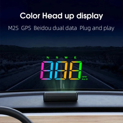 Système de projecteur de compteur de vitesse GPS de pare-brise de voiture HUD avec affichage haute définition alerte de survitesse affiche la vitesse Plug and Play