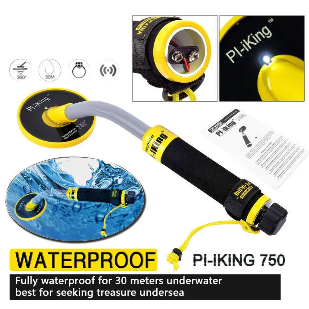 Détecteur de métaux entièrement étanche, MD-780 MD-790 PI-iking750, plongée sous-marine, océan lac, Induction d'impulsions à haute sensibilité