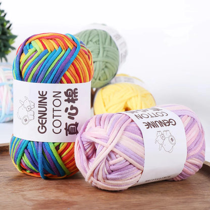 Fil à tricoter en coton et Nylon doux, 50g/boule, 80M, fil à tricoter au Crochet pour débutants avec points de Crochet faciles à utiliser