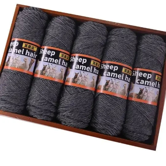 Fil de cachemire épais pour Crochet, tricot à la main, pull, écharpes, manteaux, chapeau, gants, bricolage, fil de laine d'alpaga doux et chaud, 500 g/ensemble