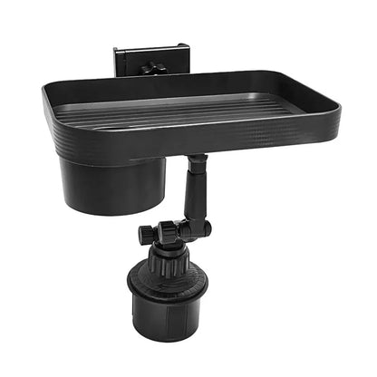 Plateau porte-gobelet réglable pour voiture, Table rotative à 360 degrés pour fente de téléphone, porte-boissons organisé pour aliments, accessoires de voiture