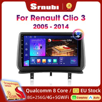 Srnubi CarPlay autoradio lecteur multimédia pour Renault Clio 3 2005 2006 2007 2008 2009 2010-2014 Android Auto GPS 2din autoradio