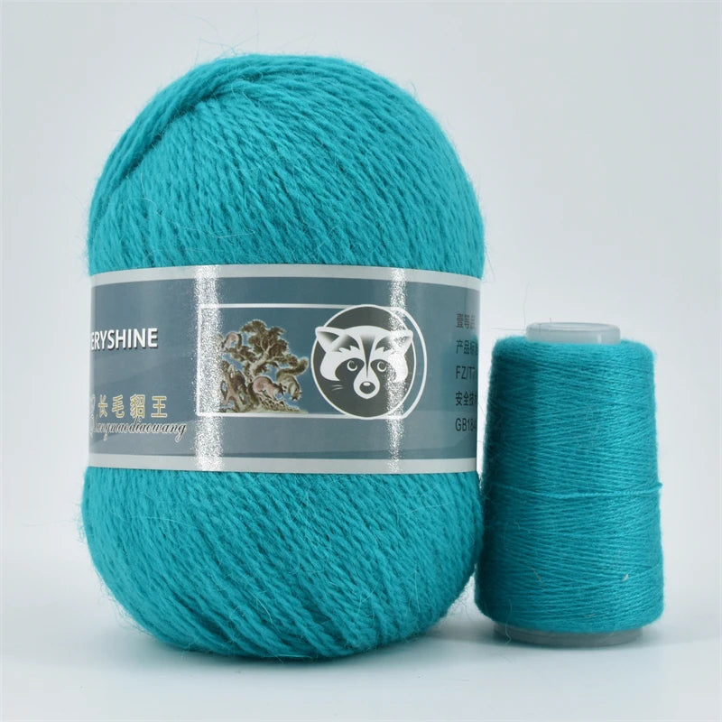 Fil de fourrure de vison pour fils pour tricoter et Crochet, fil de t-shirt en dentelle à 2 plis pour tricoter à la main, couture, 1 écheveau 340 M 50 + 20g