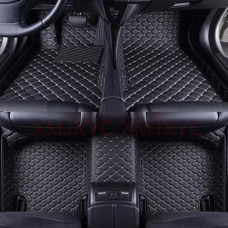 Tapis de Sol de Voiture 3D Personnalisé en Cuir Artificiel, Accessoires d'Nikpour BMW Série 5 E39 1995-2004 E60 F10 G30 2017-2022