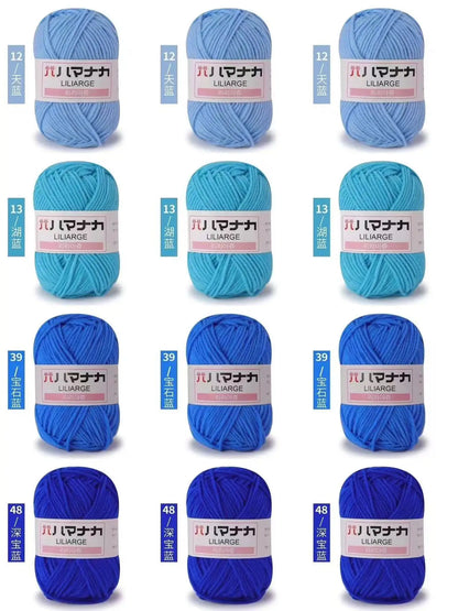 12 pièces 300g fil de lait fait à la main grossier bricolage tissage boule de fil pour pull chapeau écharpe et autres vêtements doux Crochet fil à tricoter