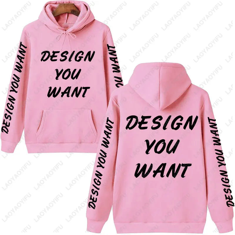 Sweat-shirt personnalisé avec photo, sweat-shirt confortable et chaud pour l'automne, unisexe, décontracté, texte imprimé personnalisé, sweat-shirt DIY tendance
