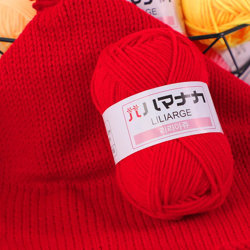 Fil à tricoter en coton doux et épais pour bébé, fil de velours en fibres épaisses pour tricot à la main, fil à crocheter pour pull DIY