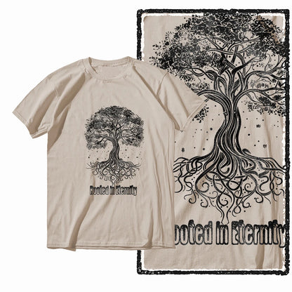 Coolmind MAX yggdrasil printed Exclusive graphic men T shirt 100% cotton big size streetwear men tshirt cool t-shirt tee shirts