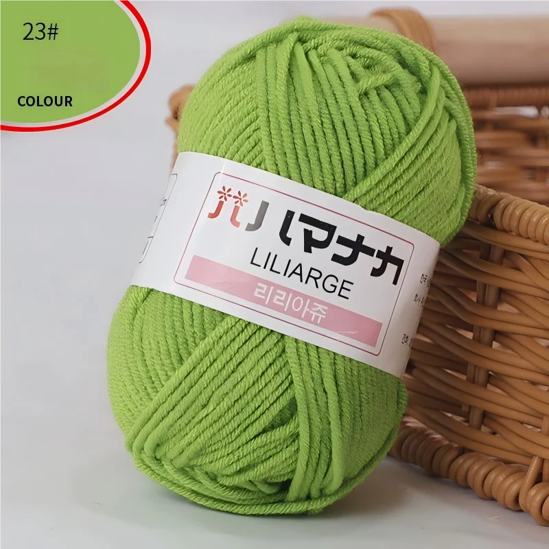 Fil à tricoter en coton doux et épais pour bébé, fil de velours en fibres épaisses pour tricot à la main, fil à crocheter pour pull DIY