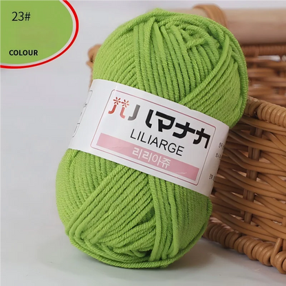 Fil à tricoter en coton doux et épais pour bébé, fil de velours en fibres épaisses pour tricot à la main, fil à crocheter pour pull DIY