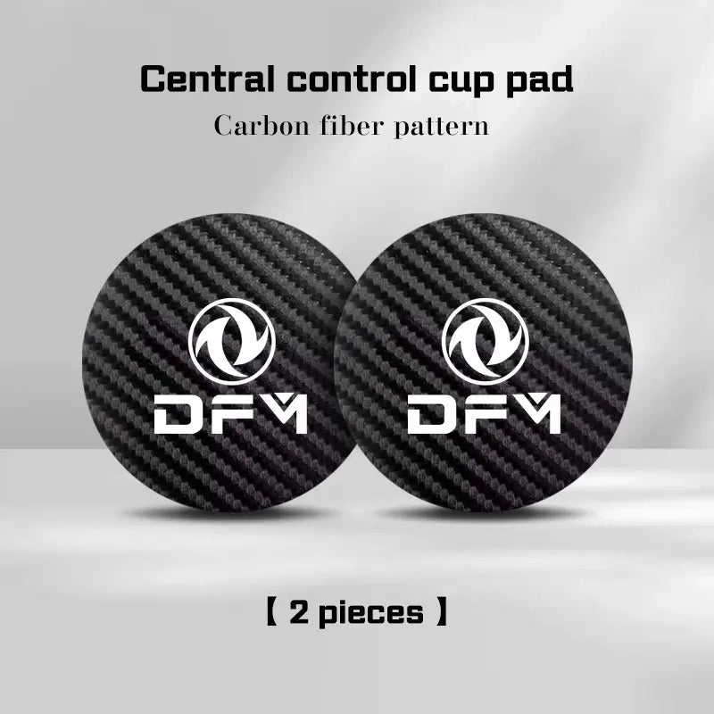 Tapis de dessous de verre de voiture en Fiber de carbone, pour Dongfeng DFM Aeolus ax3 k01 Ax5 580 h30 c31 ax7 AX4, support de verre d'eau, accessoires antidérapants