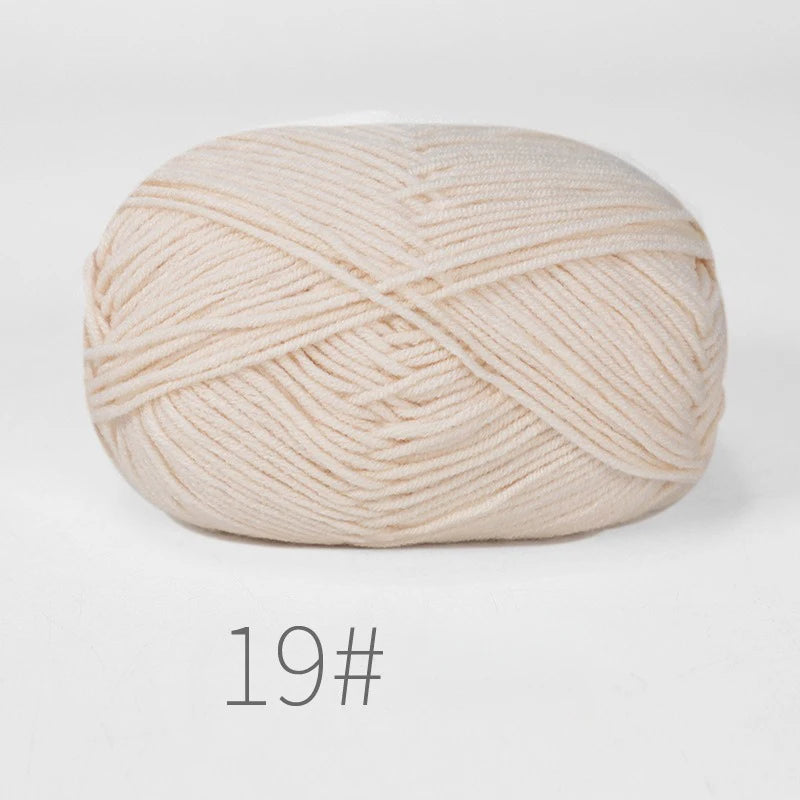 Nouveau 5 pièces 250g lait coton tricot laine fil couture teint Lanas pour Crochet artisanat pull chapeau poupées couture tricot outils